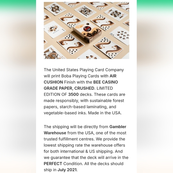 Boba playing cards by baobao restaurant - Picture 9 of 10